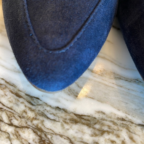 TALBOTS Navy Suede Loafers - Picture 8 of 9